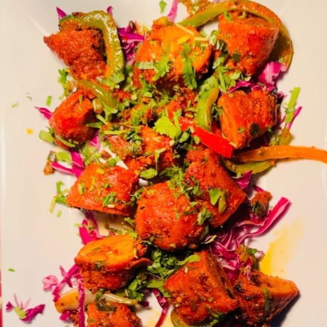 Achari Soya Chops.