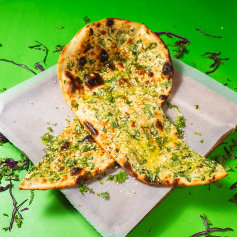 Delicious Garlic Naan Awaits